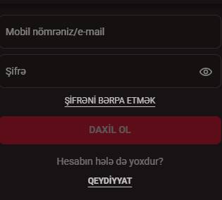 Tam təhlükəsizliklə təmin edilmiş şəxsi kabinetə giriş